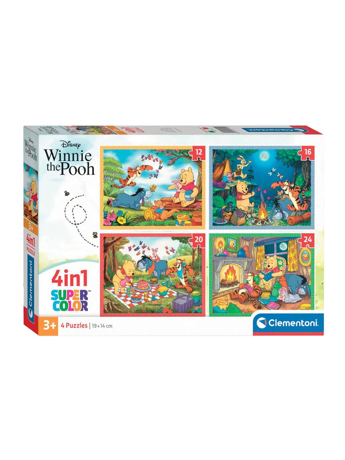 Clementoni Puzzle Peter Plys, 4in1 2D Puzzles