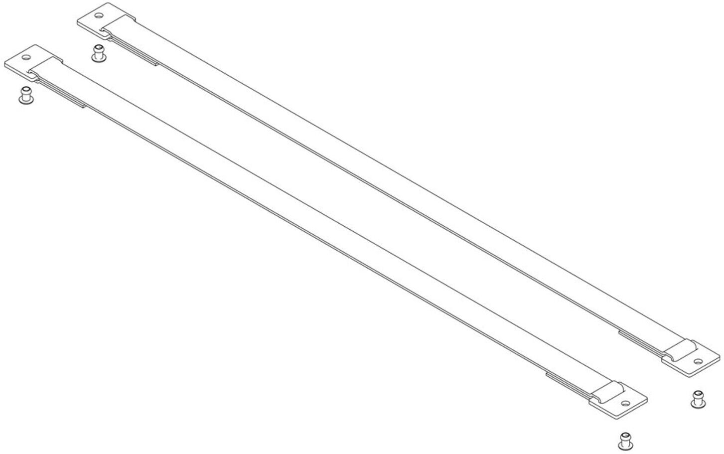 MUNK Günzburger Spreizsicherung Gurtband 660 mm mit Befestigungsplatten 1 Satz = 2 Stück, inkl. (800114)