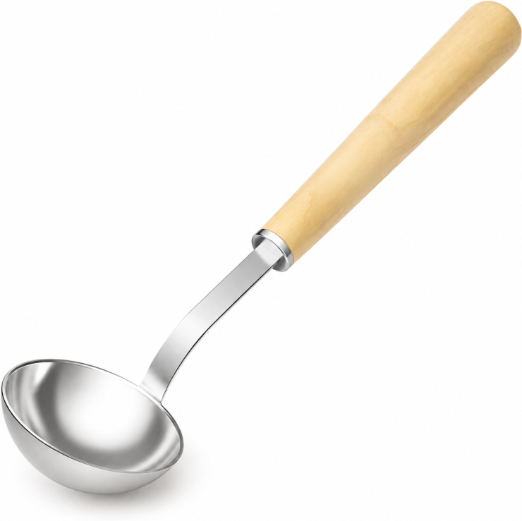 Louche en Inox Holl's pour sauna - 40 cm