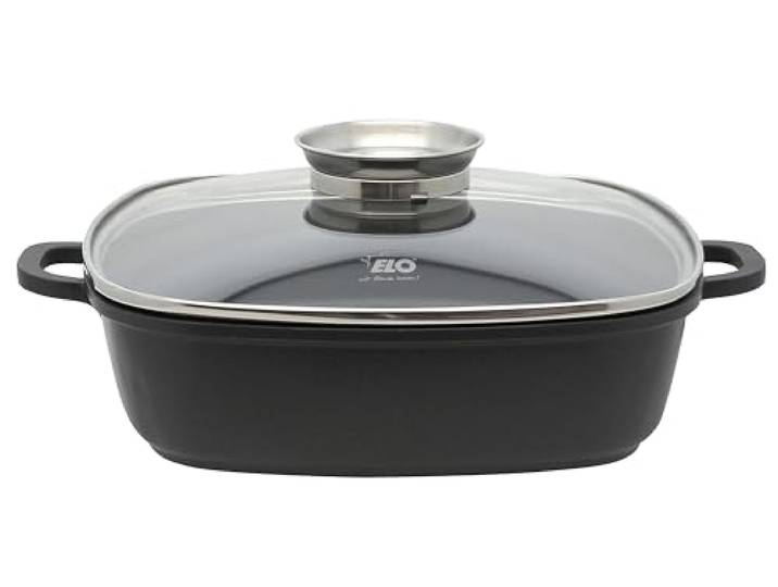 ELO Servierpfanne Eckig Alucast 28 cm, Aluguss - Induktion, Antihaft