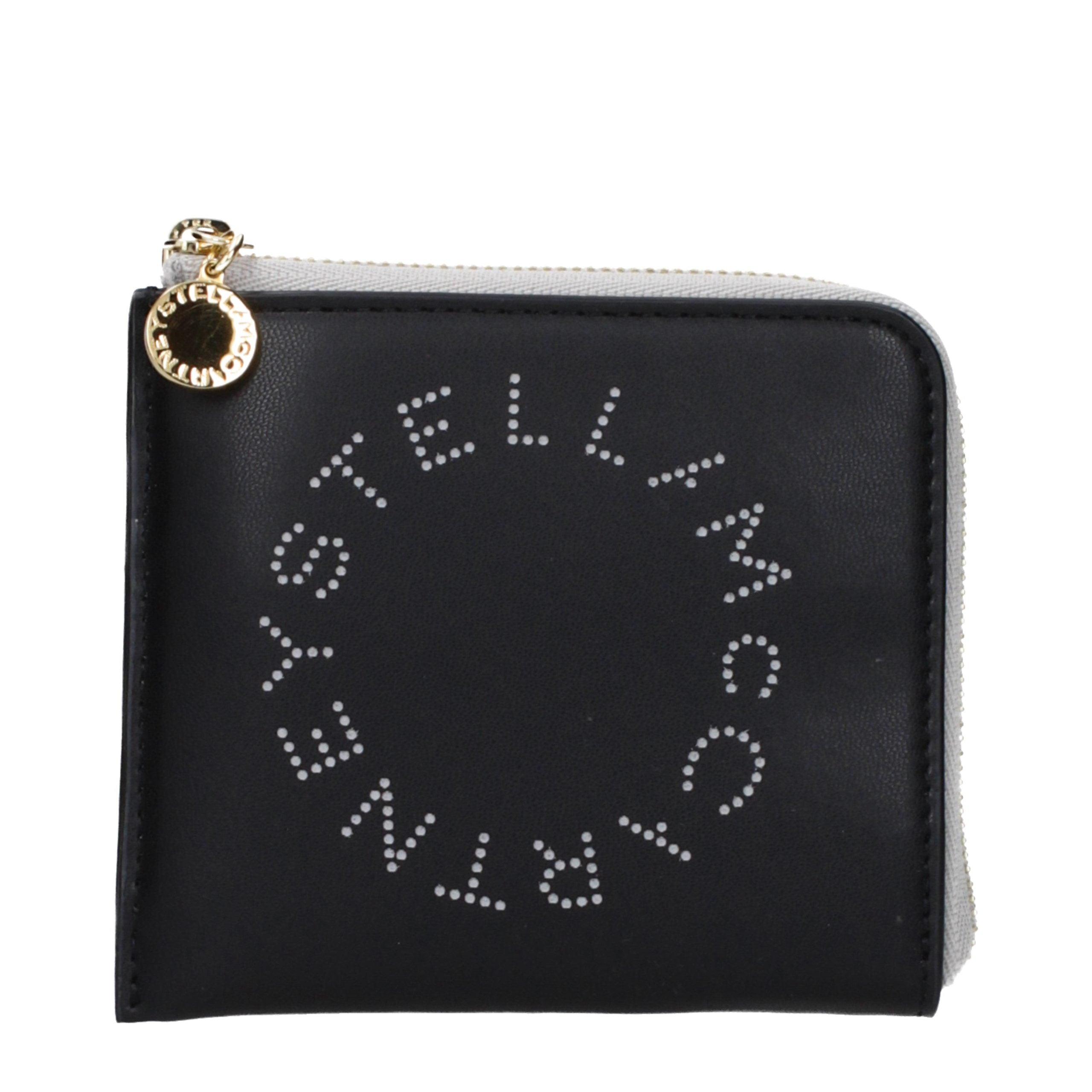 Stella McCartney Zwarte Leren Portemonnee