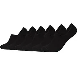 CAMANO Herren Socken Online comfort Footies 6p, Größe 35-38 in Schwarz Schwarz