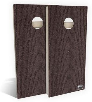 Skip's Garage Trex Woodland Brown All-Weather Cornhole Set