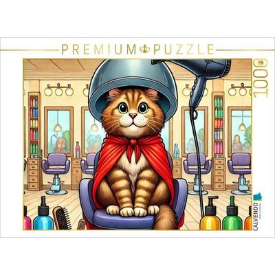 CALVENDO Puzzle Katzen-Glamour | 1000 Teile Lege-Größe 64x48cm Foto-Puzzle für glückliche Stunden
