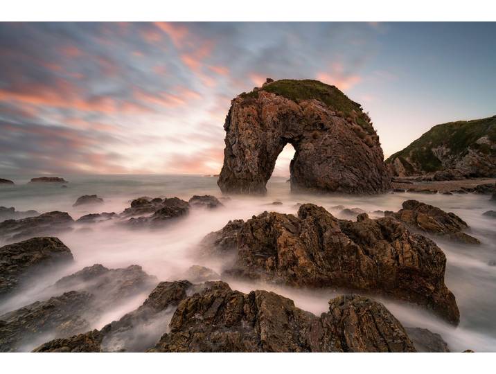 Fototapete PAPERMOON Photo-Art JINGSHU ZHU, PFERDEKOPF ROCK , bunt, B:1,5m L:1,11m, Vlies, Tapeten, Fototapete