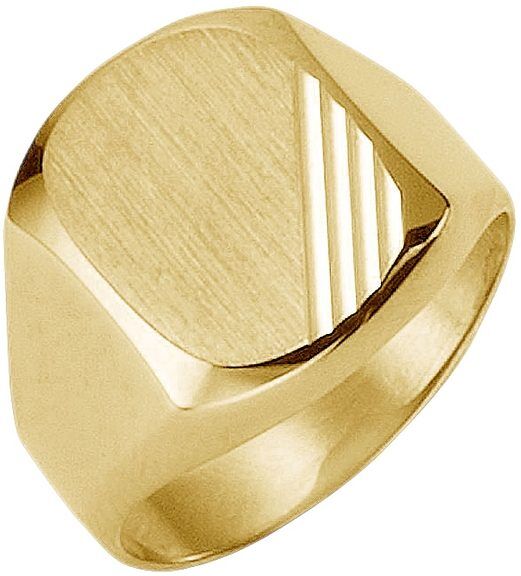 Siegelring FIRETTI "Schmuck Geschenk Gold 333 Herrenring Goldring" Gr. 22, gold (gelbgoldfarben), Fingerringe, Herren, 22, Gelbgold 333, 4mm, Siegelring
