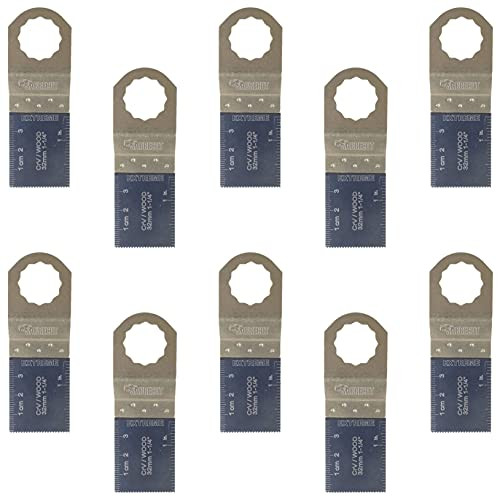 SabreCut 10 stuks SC35F_10 35mm multitool zaagbladen met fijne tand voor hout