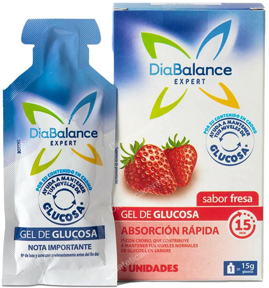 Diabalance diabalance gel glucosa absorcion rapida fresa 4ud.