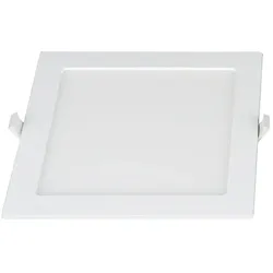 HEITRONIC LED Einbaudownlight LE MANS, eckig, 20W, 3000/4000/6000K, 1800lm, IP44, dimmbar, weiß HEI-501383