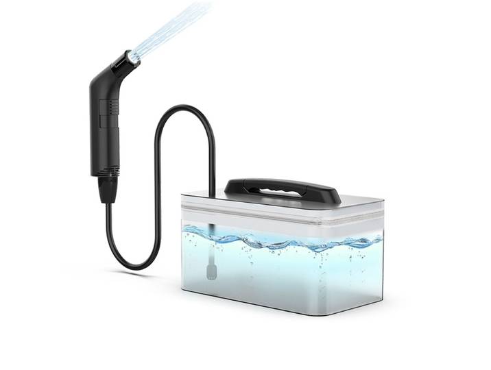 Wower 2,3 L Bidet portable pour hommes/femmes électrique Shattaf voyage bidet pulvérisateur de douche avec 2 modes de pression pour l'hygiène personnelle