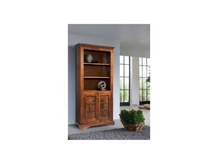 Étagère acacia brun laqué massif 84x50x183 cm (BxTxH) bois massif OXFORD #0406 MASSIVMOEBEL24
