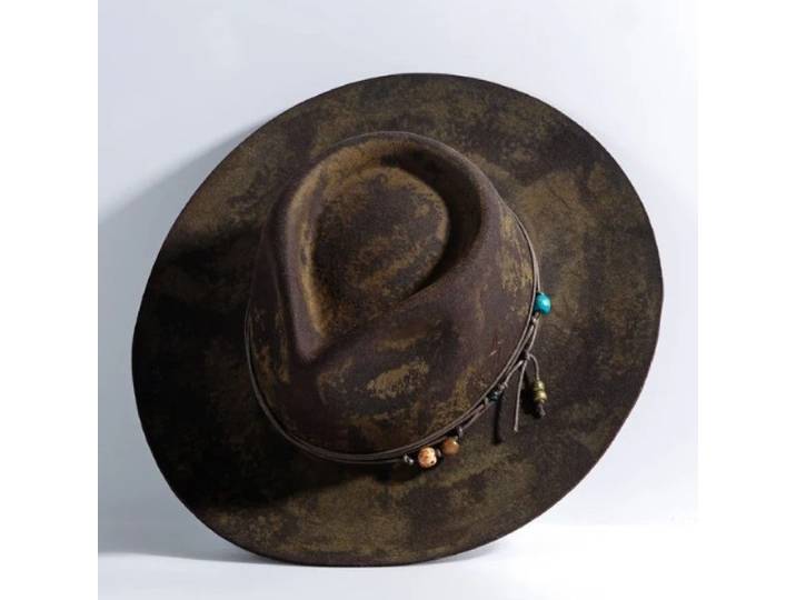 DistMurcia-Chapeau Fedora rétro en laine pour homme, casquette en feutre, station indépendante, automne et hiver, offre spéciale, nouveau