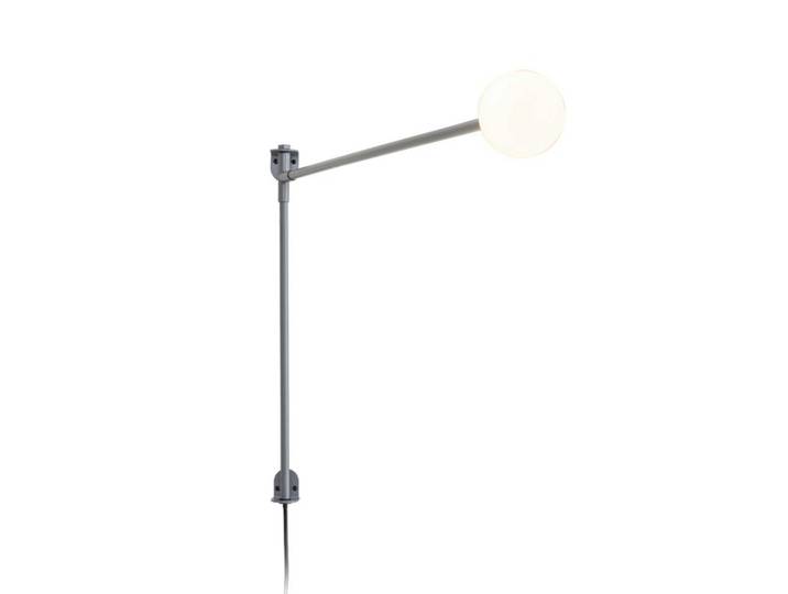NEMO lampe murale POTENCE PIVOTANTE MINI (Gris - Aluminium)