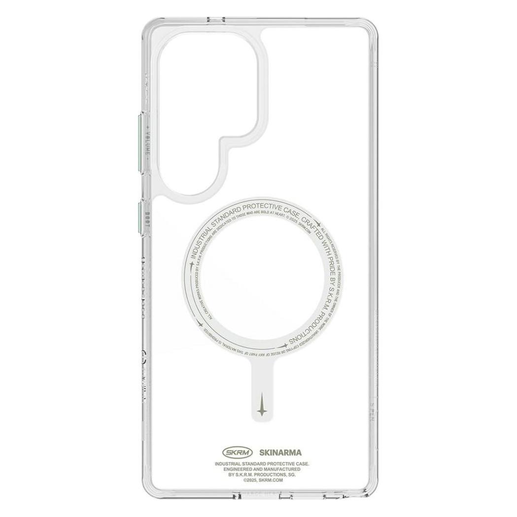 Skinarma Case Saido MagSafe for Samsung Galaxy S25 Ultra niteglow (Samsung Galaxy S25 Ultra) (SK-S25U-SDOGLOW-GRN)