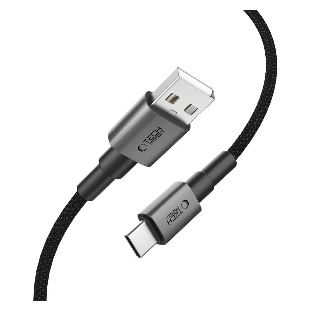 Tech-Protect UltraBoost DNA USB-A / USB-C Cable 15W/3A 100cm - Gray (1 m, 15 W) (27110-0)