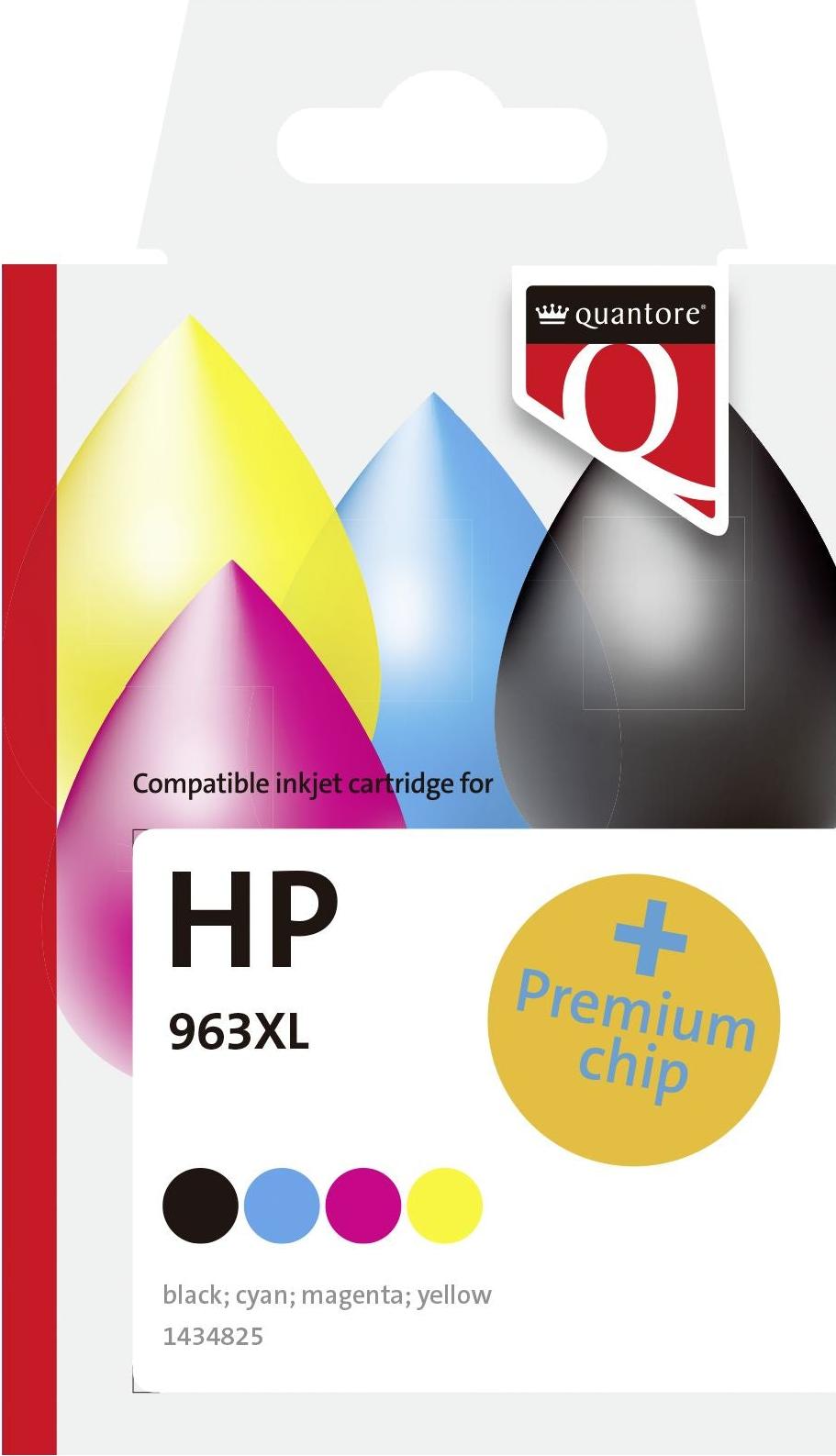 Quantore - Tintenpatrone HP 963xl 3yp35ae hc zw+3 kl | 12 Stück