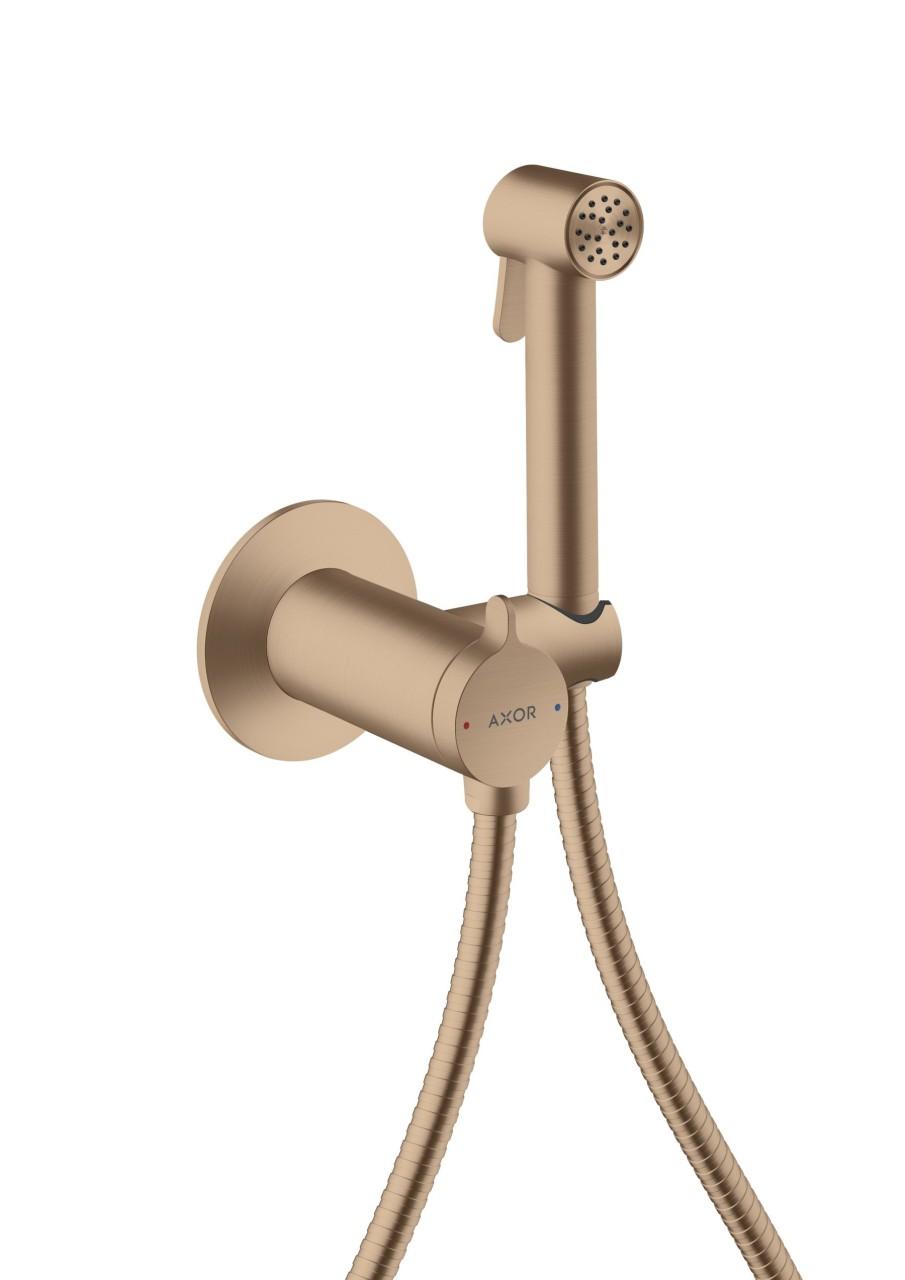 Hansgrohe AXOR Bidette Showers Bidette Handbrause 1jet rund für Mischwasser mit Brausehalter und Bra 29242310