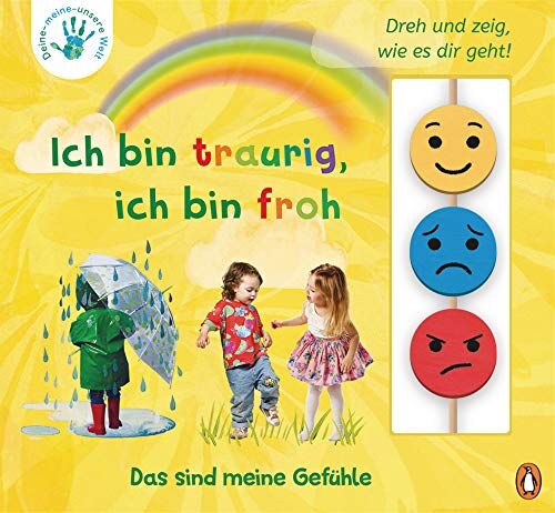 Nicola Edwards - Deine-meine-unsere Welt - Ich bin traurig, ich bin froh: Das sind meine Gefühle - Pappbilderbuch mit Holz-Emojis ab 3 Jahren (Die Deine-meine-unsere-Welt-Reihe, Band 1) - Preis vom 30.09.2026 22:30:23 h