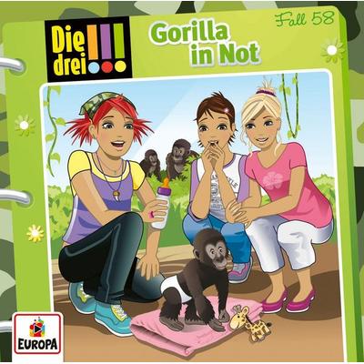 Die drei !!! 58: Gorilla in Not - Ann-Katrin Heger, CD, 9783803261588