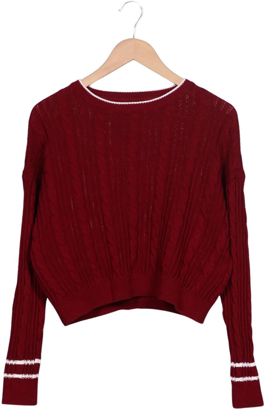Nicole Miller Damen Pullover, Rot, Gr. M, Baumwolle - Second Hand