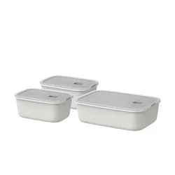 Mepal Frischhaltedosen-Set  Easyclip 2.0 , Kunststoff , Maße (cm): B: 14,1 H: 14,2