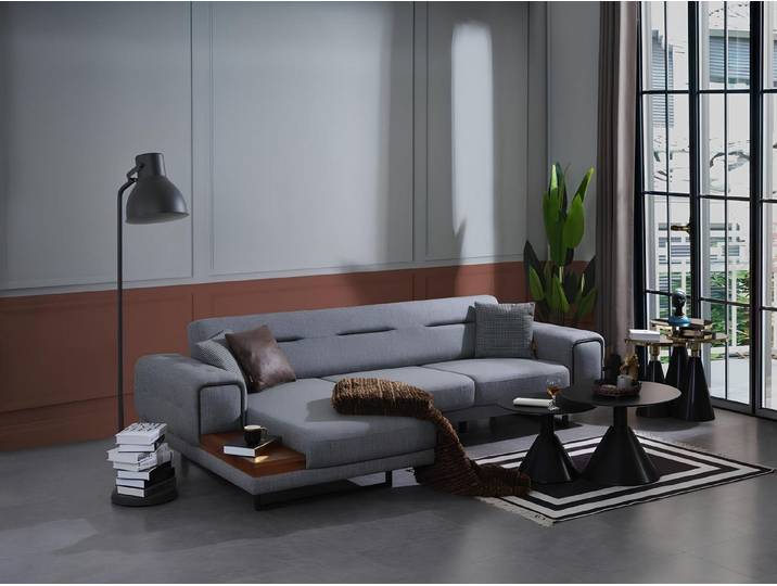 Xlmoebel Ecksofa Graues L-Form Sofa mit luxuriösem Design für elegantes Wohnen, Ecksofa, Hergestellt in Europa