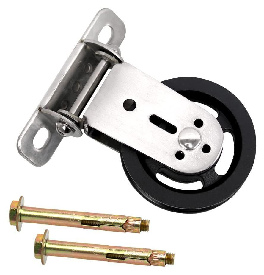Dripio Katrol 88 mm, 180 graden draaibaar, roestvrij staal en nylon, draagvermogen 136 kg