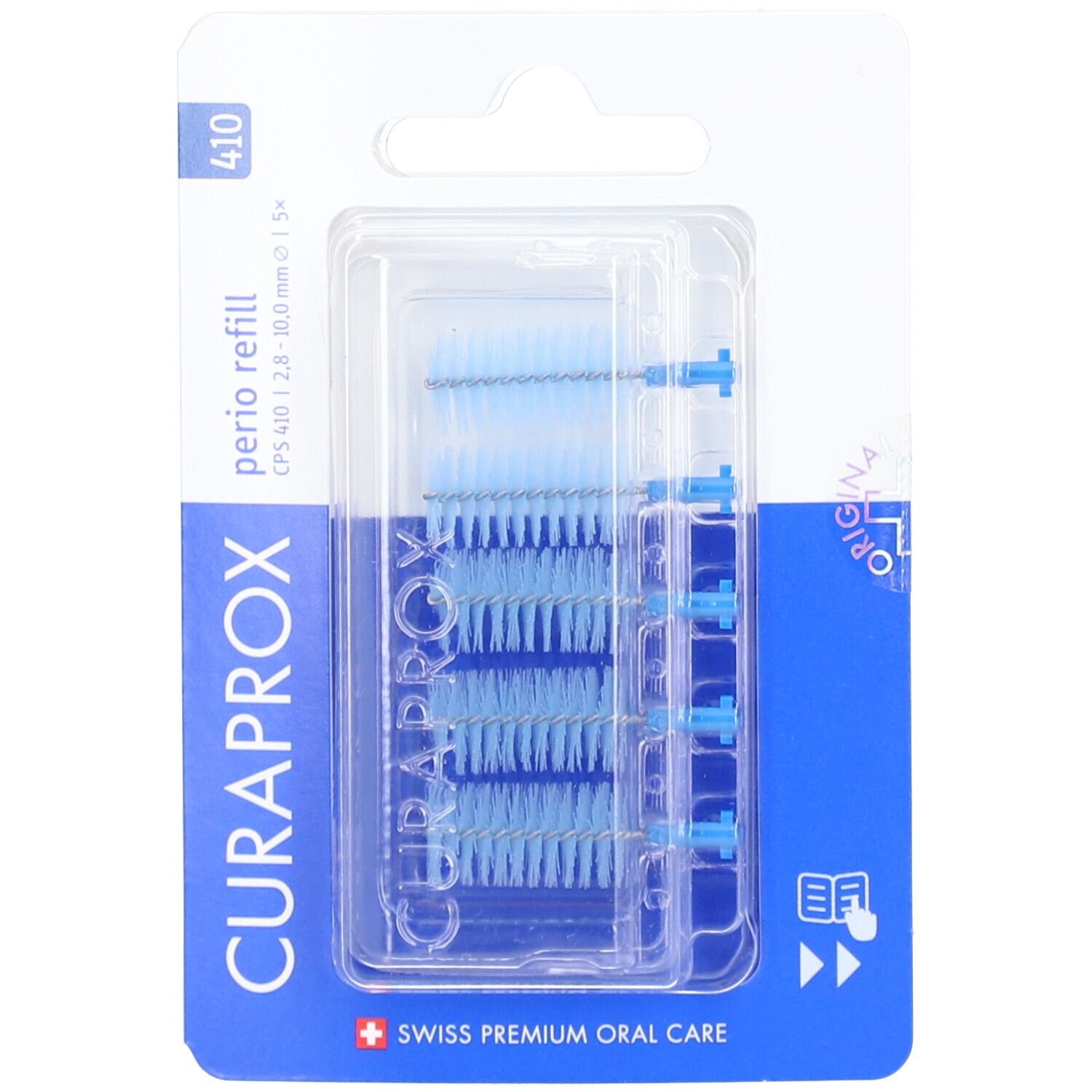 Curaprox CPS 410 Perio Interdent ref de sky 5 Stk St Zahnbürste