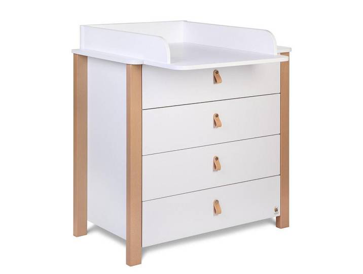 Furnlux Wickeltisch Etude Weiß 90x50x86 cm, Holz, 90x86x50 cm, Baby- und Kindermöbel, Babyzimmer, Wickelkommode & Zubehör, Wickelkommoden