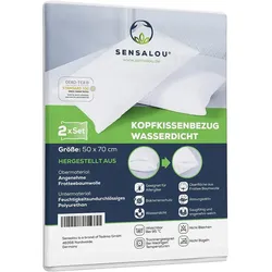 Sensalou Kopfkissenbezug Wasserdicht Set 2 St