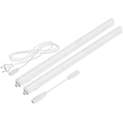ledscom.de LED Unterbau-Leuchten Rigel, je 57,3cm, je 790lm, warm-weiß, 2er Set