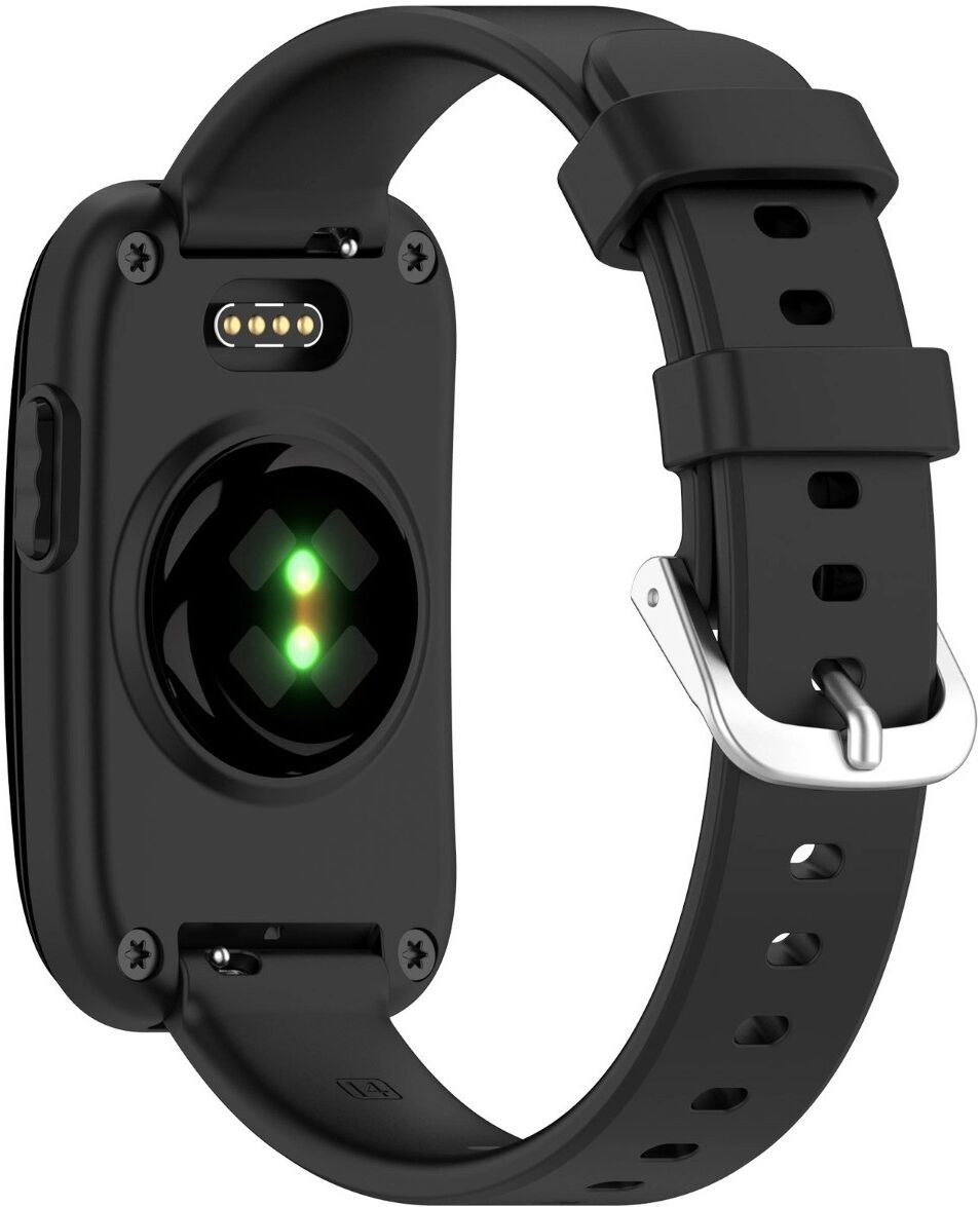 INF Silikon-Ersatzarmband, kompatibel mit Garmin CIRQA – weich, atmungsfreundlich und geeignet für Alltag und Sport Schwarz