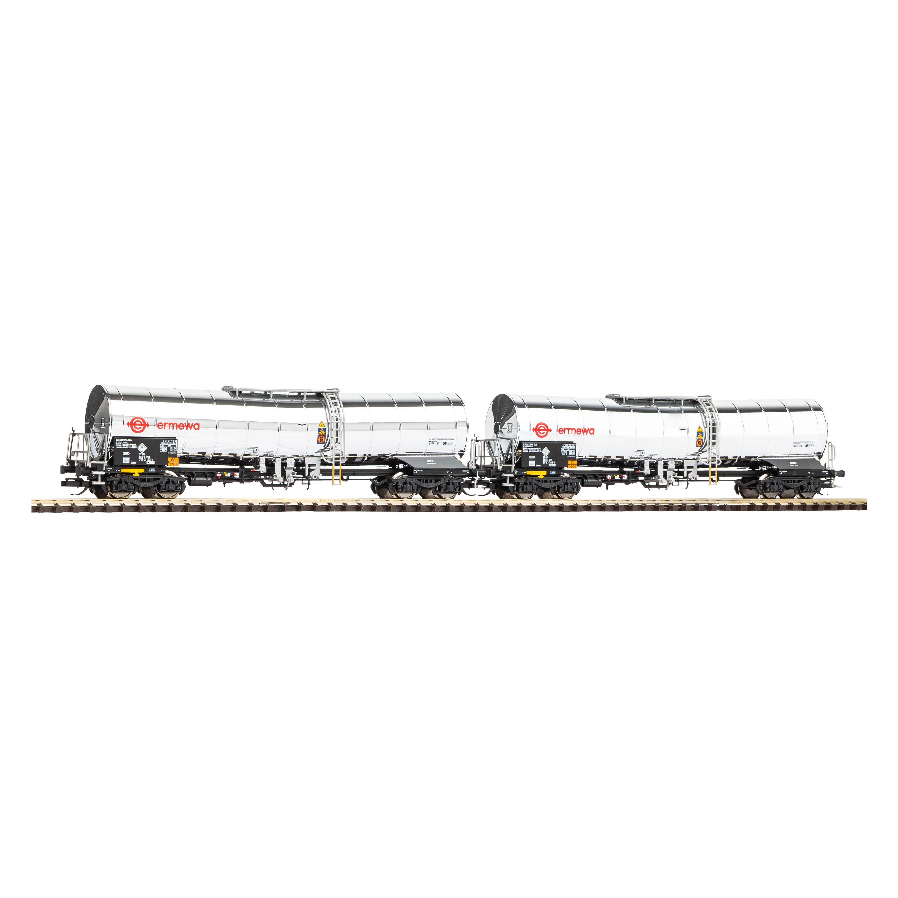 Piko TT-2tlg. Set Chemiekesselwagen Ermewa Ep VI (47683)
