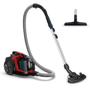 Philips Staubsauger PowerPro Expert, rot, ohne Beutel, mit Kabel, 900 Watt