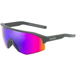 Bolle, Unisex, Sportbrille, Lightshifter XL (Titanium Matte, Volt Ultraviolet Cat: 3), Violett, Silber