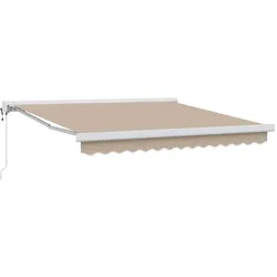 vidaXL Einziehbare Markise Beige 300 x 250 cm Stoff, Metall