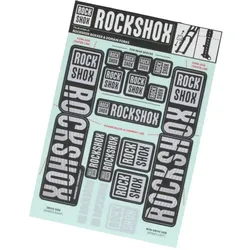 ROCKSHOX Sticker Decal Set für Boxxer | Domain Tauchrohre grau