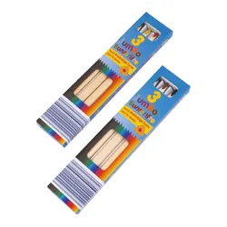 Jumbo Dreiecksbuntstifte 3er Pack – Ergonomische Farbstifte für Kinder, Bunt, Fördern Feinmotorik