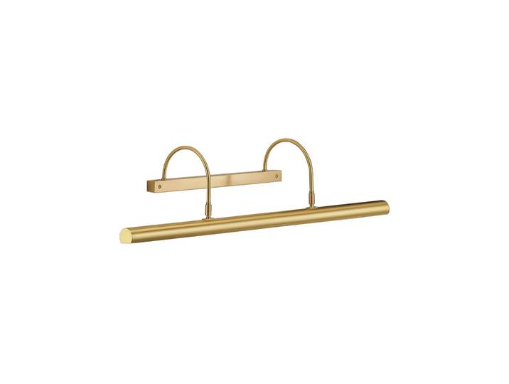 Lange schilderijverlichting PICTURE, brons dimbaar, brons / oud-messing, Hal, Messing, Design, Wandlamp