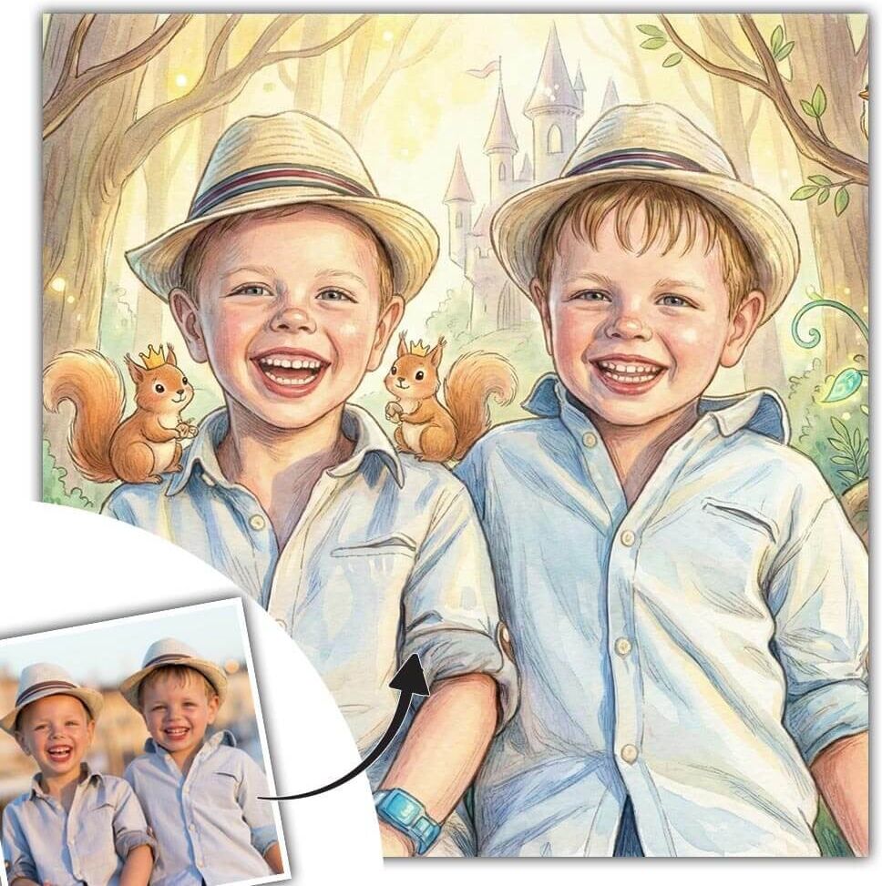 Ocadeau Tableau personnalisé conte pour enfant