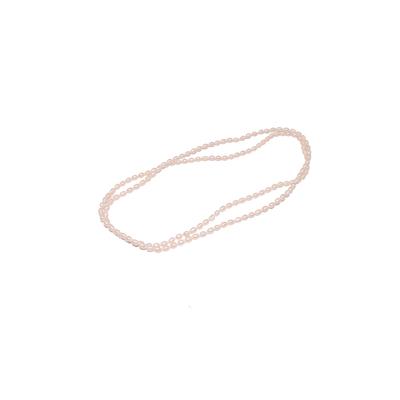 Perlenkette FIRETTI "Schmuck Geschenk Halsschmuck Halskette", rosa (weiß), Halsketten, Damen, Perlen Textil, L: 90 B: 4,5mm, Perlen, Textil, Perlenkette, Made in Germany - mit Süßwasserzuchtperle, B:4,5mm