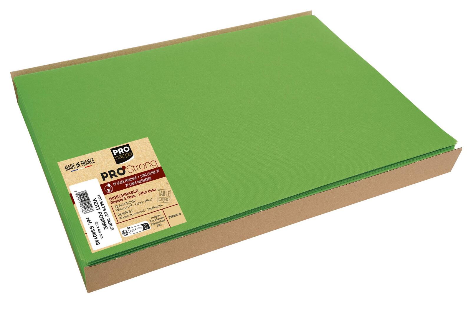 PROnappe Platzsets 30,0 x 40,0 cm, grün S340148I