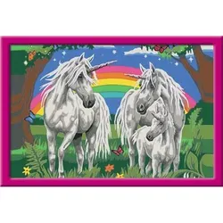 Ravensburger Beschäftigung - CreArt - Malen nach Zahlen  28908 - Fabelhafte Einhornwelt  – Kinder ab 9 Jahren
