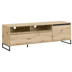 BEGABINO TV-Lowboard Marseille Holzoptik Artisan-Eiche