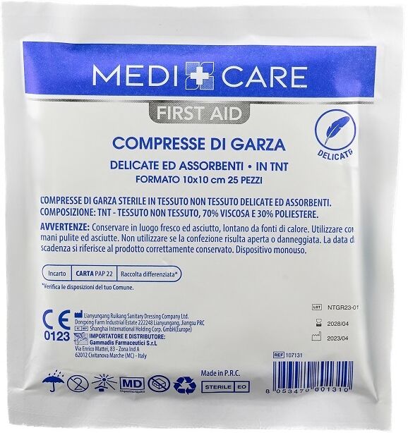 Gammadis Farmaceutici Medicare Garza Cot 10x10 25pz