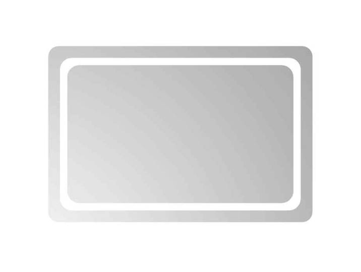 NEUF Accessoire salle de bain - Miroir de salle de bain LED - Transparent - 90 x 60 cm - verre trempé 544470