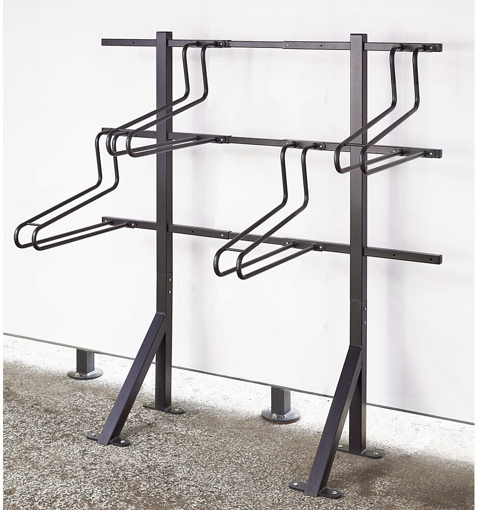 Fahrradständer, 2 Stellplätze, B 638 mm, schwarz Mottez