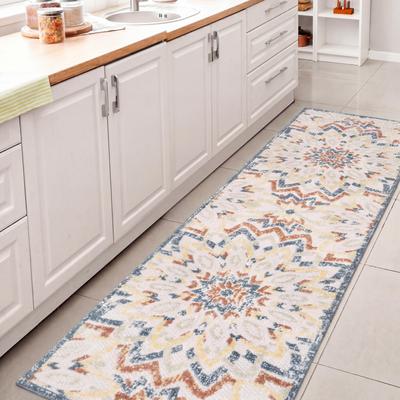 JONATHAN Y Flora Abstract Bold Mandala High-Low Indoor/Outdoor Rug