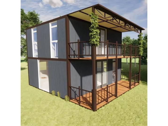 YG Maisonnette Personnalisée 20/30/40 pieds, 2 étages, Portable, Extensible, Conteneurisée, Préfabriquée, Mobile, Villa