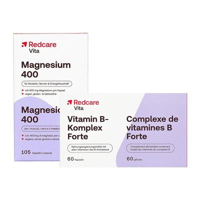 Redcare Vitamin B-Komplex Forte + Magnesium 400 60+105 St Kapseln